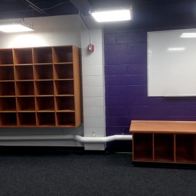Track and Field athletic equipment and garment storage